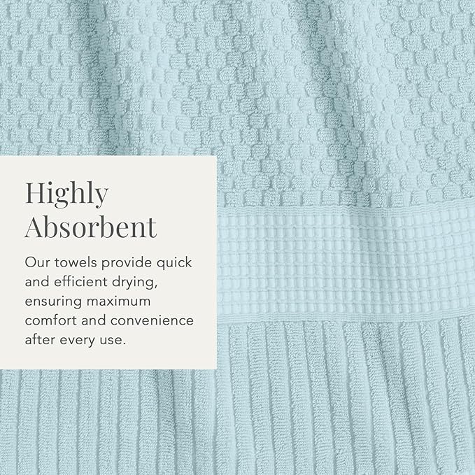 NY Loft 100% Cotton Hand Towel 6 Pack Hand Towel Set | Super Soft & Absorbent