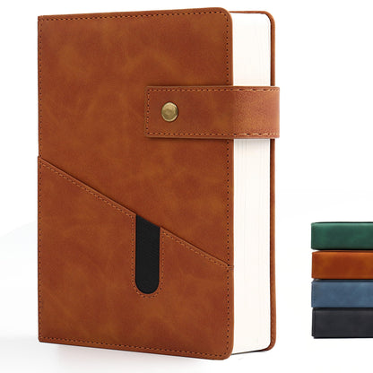 Lined Journal Notebook for women men,368 Pages Hardcover Leather Journals for Writing, A5 Journaling Notebooks,Daily Journals Notebook for Work Note Taking,Travel,Business,School , 5.7"×8.3" (Brown)