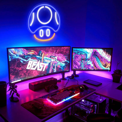 Kavaas Gamer Neon Sign, Game Controller LED Sign for Gaming Room Decor - Game Neon Sign for Teen Boy Room Decor - Best Gamer Gifts for Boys, Kids