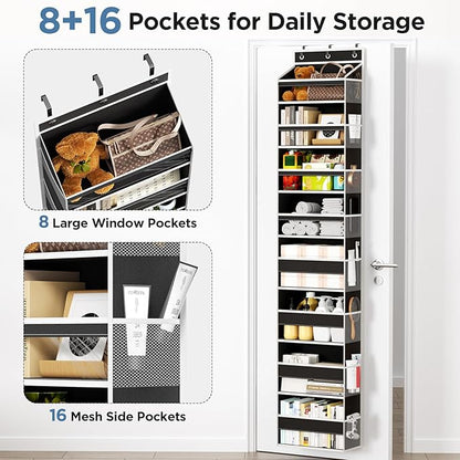Over The Door Organizer, 8 Shelf Door Hanging Organizers
