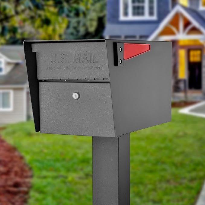 Mail Boss 7505 Mail Manager Curbside, Granite Locking Security Mailbox