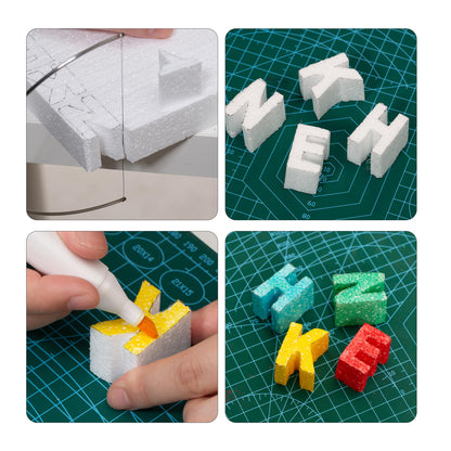 Crafare 17X11X2 Inch Craft Foam Blocks 3 Pack Polystyrene Foam Sheet DIY Crafting Rectangle for Arts School Projects Sculptures Floral Arrangements Modeling and Centerpieces