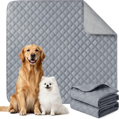 Eterish Reusable Washable Pee Pads for Dogs Extra Large 72'' x 72'' 1 Pack, Absorbent Pet Puppy Dog Training Pads Non-Slip, Waterproof Whelping Potty Pads for Dogs Leak-Proof