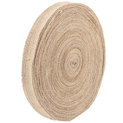 SENJEOK 82 Yard 1 Inch Burlap Ribbon Roll, Jute Fabric Crafts Ribbon for Art, DIY Crafts, Decoration