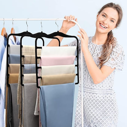 Pants Hangers Space Saving, 5P Scarf Hangers