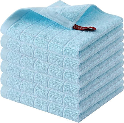 Homaxy 100% Cotton Terry Kitchen Dish Cloths, Ultra Soft and Absorbent Dish