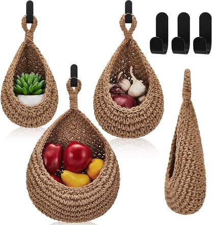 Honeydak Boho Decor Hanging Wall Baskets