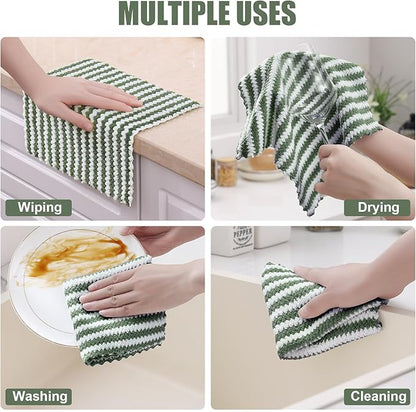 Homaxy 24 Pack Kitchen Dish Cloths, Ultra Soft and Absorbent Dish Towels