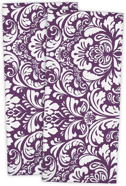 DII Cotton Dish Towel Set Damask Print