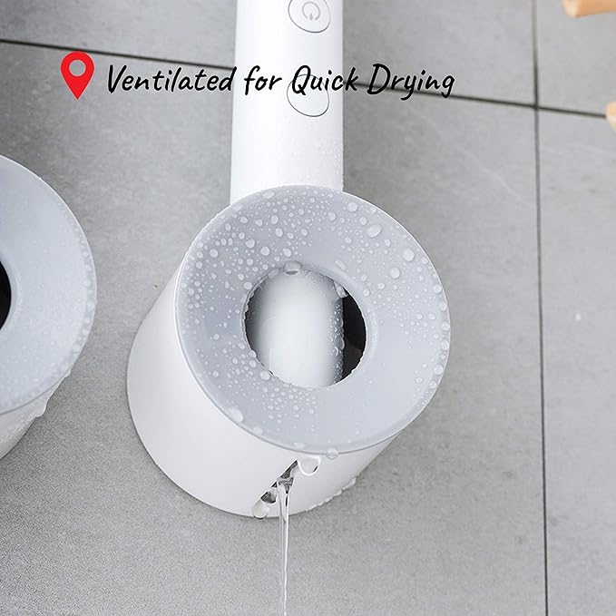 Electric Toothbrush Holder for Bathroom, Wall Mounted for Shower Space-Saving