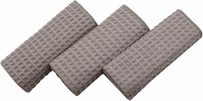 Waffle Weave Thick Microfiber Dish Drying Towels Absorbent Tea & Hand Towel