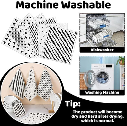 6 Pack Swedish Dishcloths for Kitchen, Swedish Rags Dish Towels