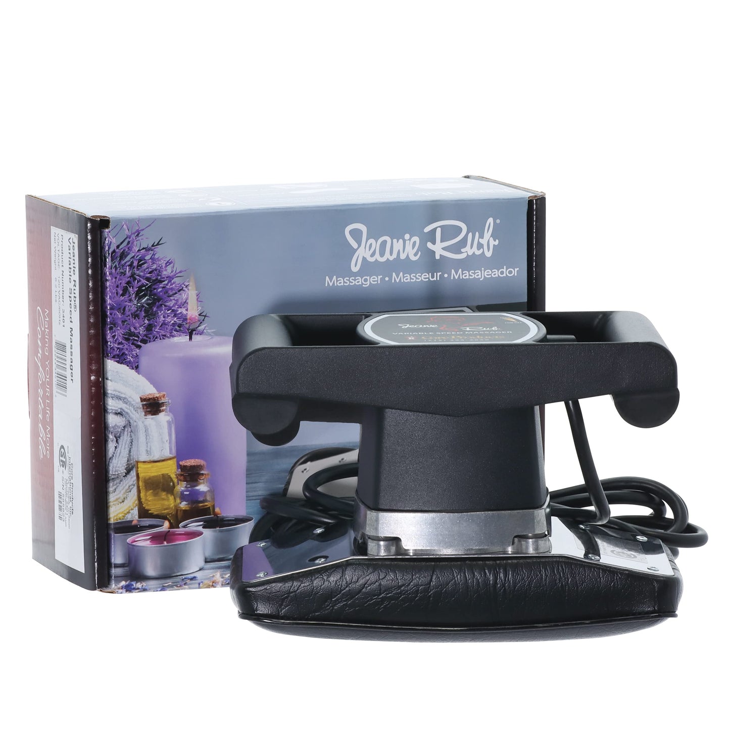 Core Products Jeanie Rub Variable Speed Massager, Deep Tissue Back & Shoulder Massager for Pain Relief, Body Massager for Back, Neck, Lower Back & Cellulite Massage