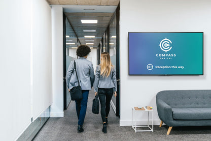 Promethean ActivPanelD 55" Commercial Digital Display, 4K UHD Non-Touch Digital Signage Screen for Announcements, Offices, Schools & Retail, Wall Mount Included, 3-Year Onsite Support