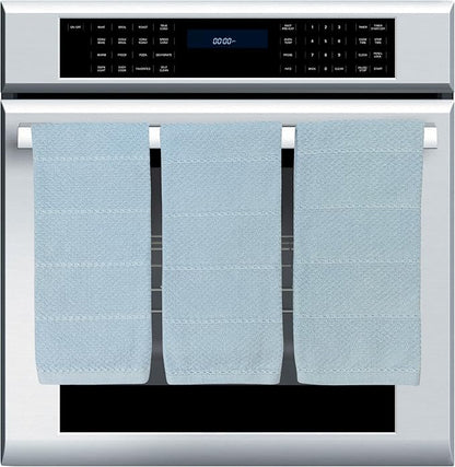 Serafina Home Coastal Sky Light Blue Kitchen Hand Dish Towels: Oversized 28" x