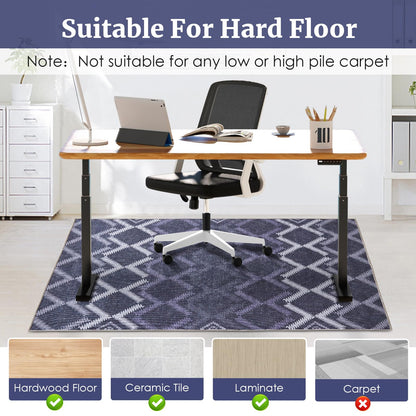 Office Chair Mat,48"x60" Desk Chair Mats,Safe Computer Chair Mat with Anti-Slip Backing,Chair Mats for Hardwood Floor with Sturdy Locked Edge,Easy to Clean Office Rug for Home/Offices