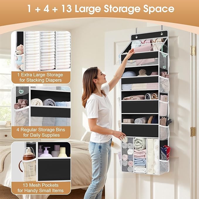 WISELIFE 5-Tier Over the Door Organizer