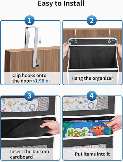 JARLINK 2 Pack Over The Door Organizer Storage, 5 Shelf Hanging Door Organizer