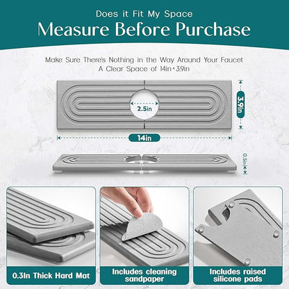Diatomite Kitchen Faucet Mat