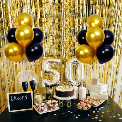 LOBUBT 10 Sets Balloon Stand Kits, Balloon Sticks Holder with Base for Table Centerpiece Graduation Birthday Baby Shower Party Decorations