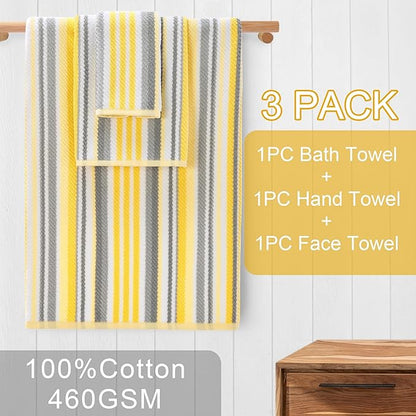 Bath Towels with Hanging Loops, Quick Dry, Absorb & Lightweight, 1 Bath 28"x52"