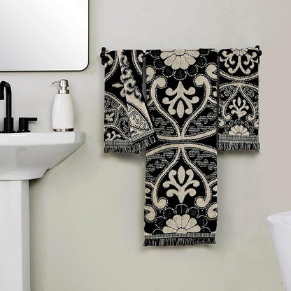 SKL Home Amherst Medallion 100% Cotton Premium Bath Towel, 600 GSM, Soft &