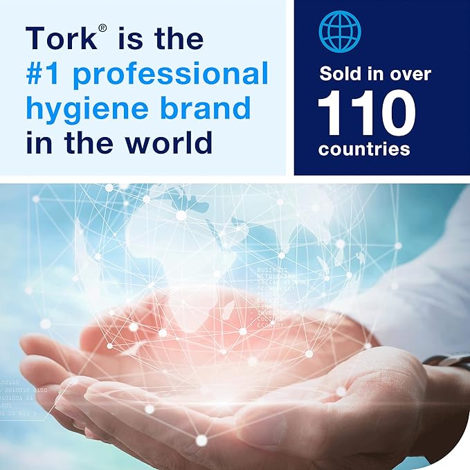 Tork Paper Hand Towel Roll White H21, 100% Recycled Fiber, 6 Rolls x 1000 ft