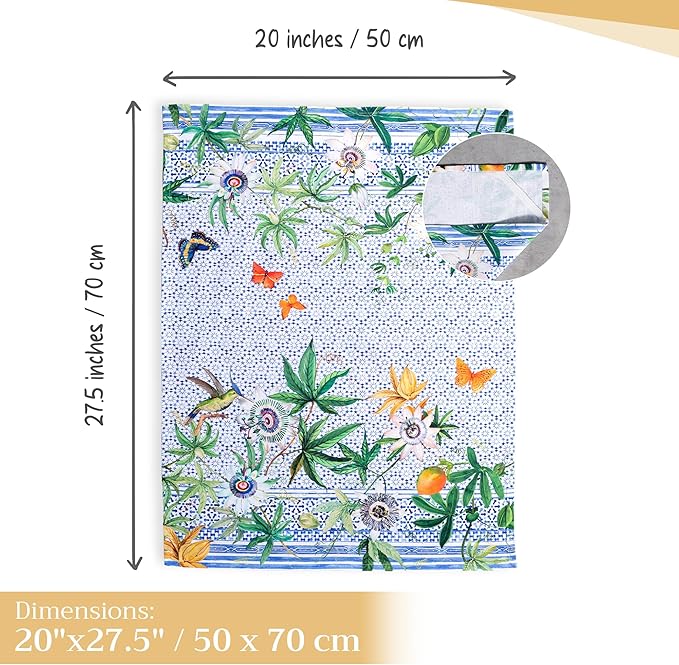 Maison d' Hermine Kitchen Towels Set of 3 100% Cotton 27.50" x 20" Reusable