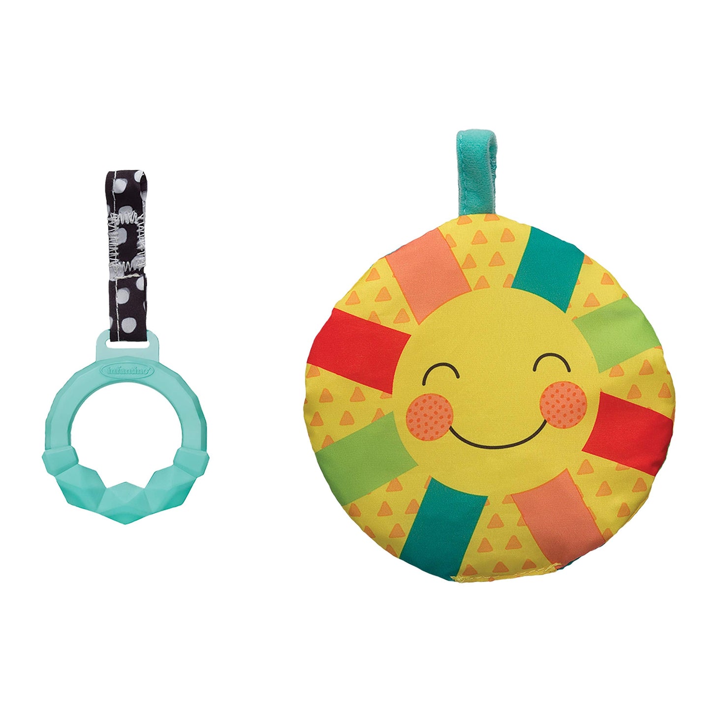 Infantino Prop-A-Pillar Tummy Time & Seated Support, Baby Floor Seat for Tummy Time & Early Sitting, Soft, Supportive, Engaging Toys, Caterpillar