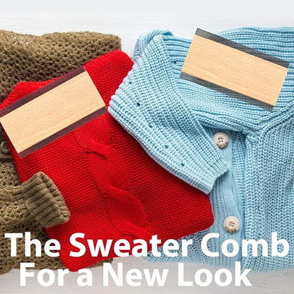Boao 2 Pcs Wool Comb Laundry Sweater Cashmere Comb Removes Pills and Fuzz from