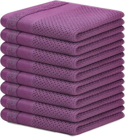 Homaxy 100% Cotton Dish Cloths, 8 Pack