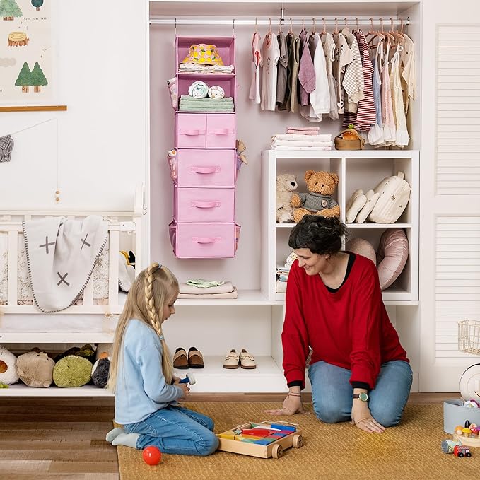 GRANNY SAYS Hanging Closet Organizers and Storage, 6 Shelves Closet Hanging