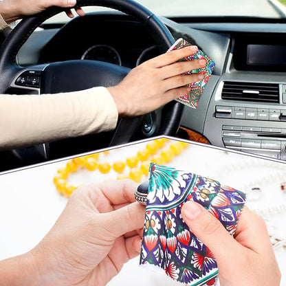 24 Pcs Mandala Eyeglasses Cleaning Cloths Microfiber Lens Cleaning Cloths Soft