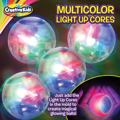 Magic Bouncy Ball Factory Set - Make 75 Stunning DIY Bouncy Balls, Light-Up Magic Balls! Science Kits for Kids, Perfect for Science Projects and Science Parties!