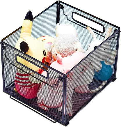 SETTFRFE Letter Size Metal Mesh Hanging File Folder Organizer Crate Basket