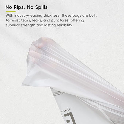 EKO 9.3 Gallon / 30–35 Liter Drawstring Trash Bags, Extra-Strong Leak-Resistant
