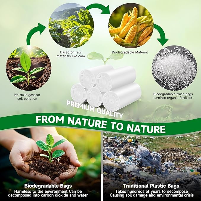 Compostable 5 Gallon Trash Bag