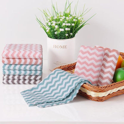 Homaxy 12 Pack Kitchen Dish Cloths, Ultra Soft and Absorbent Dish Towels