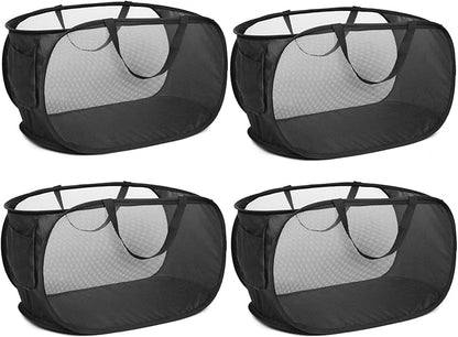 4 Pack Collapsible Laundry Baskets, Foldable Laundry Basket
