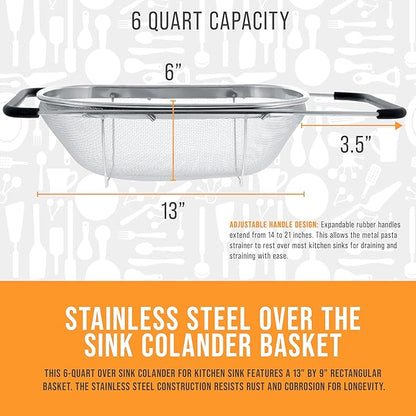 U.S. Kitchen Supply Stainless Steel Colander Strainer