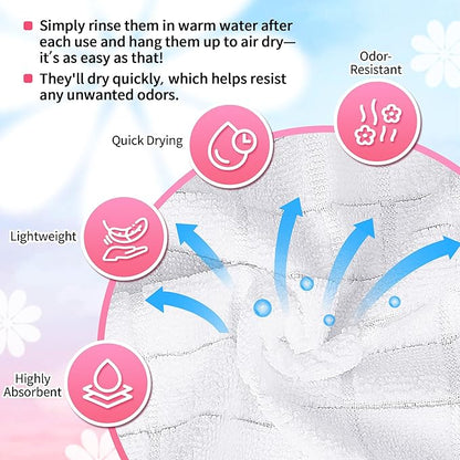 HOMERHYME Microfiber Washcloths Face Towel, 12 Pack White Towels Fingertip