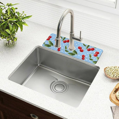 Kitchen Sink Splash Guard 2 PCS 30 Inch Sink Faucet Mat Splash Guard