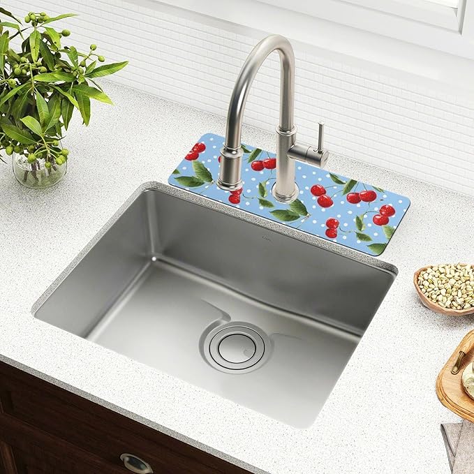 Kitchen Sink Splash Guard 1 PC 14.7 Inch Sink Faucet Mat Splash Guard
