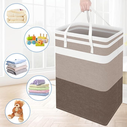 BlissTotes 3-Pack Laundry Basket, Freestanding＆Waterproof Laundry Hamper