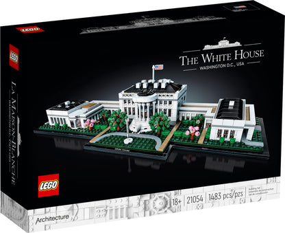 LEGO Architecture Collection: The White House 21054 - Model Building Kit, Creative Set for Adults and Teens, Energizing DIY Project, Iconic Presidential Office, Great Collectible Gift for Father's Day