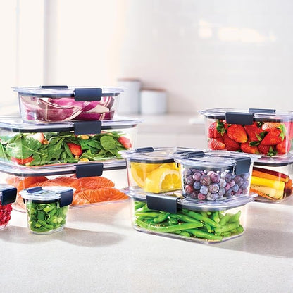 Rubbermaid Brilliance BPA Free Airtight Food Storage Containers