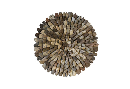 Creative Co-Op Round Driftwood Wall Décor