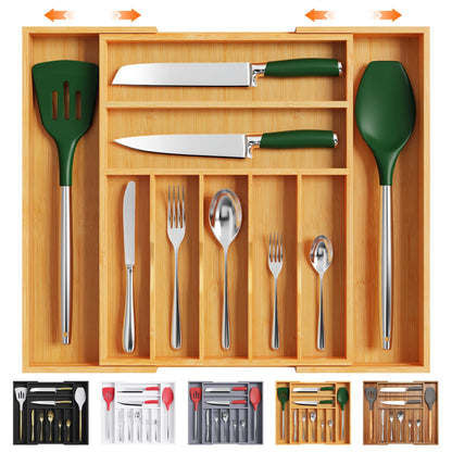Kitchen Silverware Drawer Organizer and Storage Cabinet Utensil Rack Bathroom Counter Vanity Extra Large Big Cooking Drawer Organizers Countertop Pantry Storage Cabinet Best Kitchen Must Haves 2025
