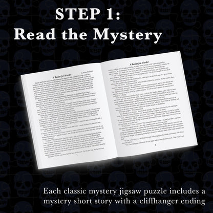 Bepuzzled Classic Mystery Recipe For Murder Jigsaw Puzzle by University Games |Comes with Murder Mystery and Jigsaw Puzzle | 1,000 Piece Jigsaw | For Ages 12 Years and Up
