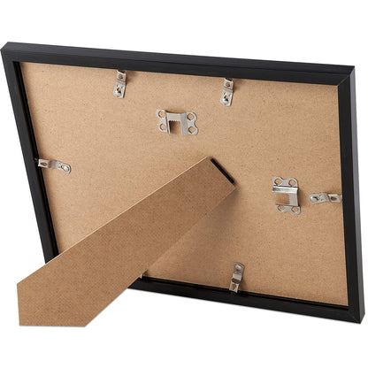 upsimples Certificate Frame with High Definition Glass, 8.5 by 11 Picture Diploma Document Frames for Wall and Tabletop, Black 5 Pack